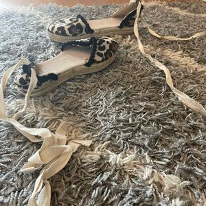 Cheetah print sandals